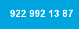 922 992 13 87 922 992 13 87